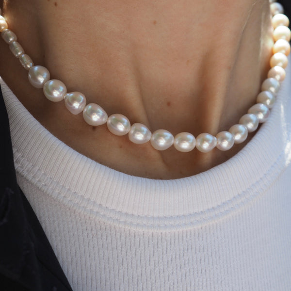 CARSON  MOTHER OF PEARL BEADED NECKLACE