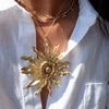 CLAIRE STATEMENT FLOWER STATEMENT NECKLACE
