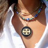 MASEE ENAMEL STATEMENT NECKLACE