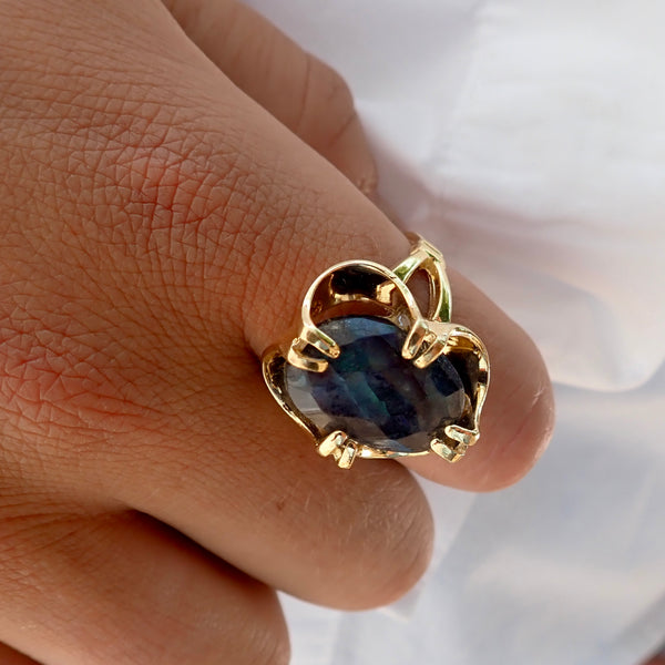 LOLA LABRADORITE STATEMENT  RING