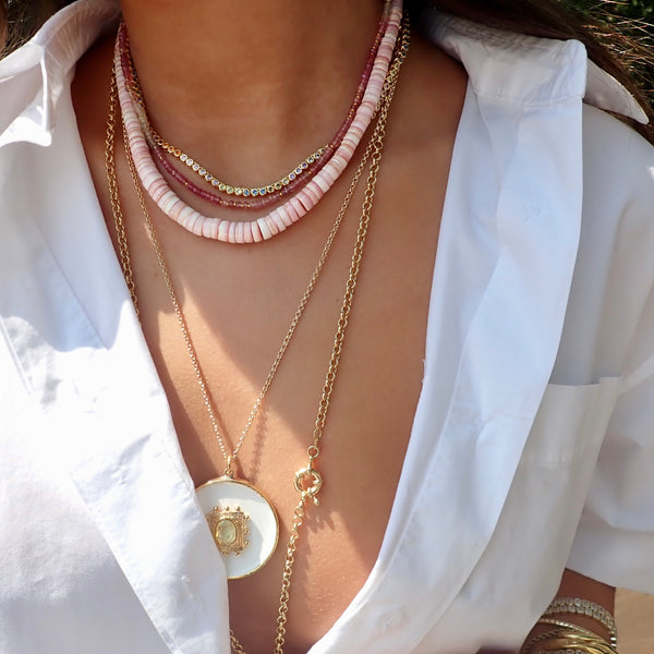 PARKE PINK BEADED NECKLACE
