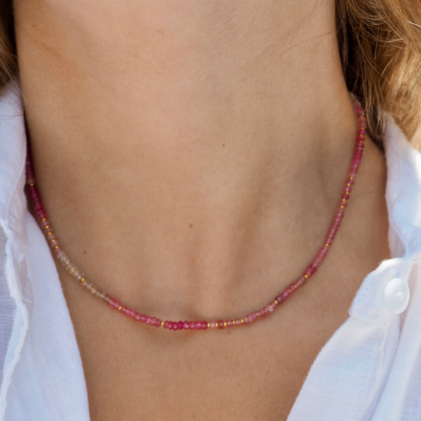 PARKE PINK BEADED NECKLACE