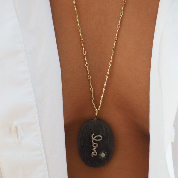 MYLA LOVE WOOD NECKLACE