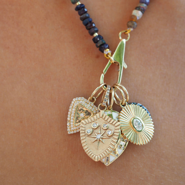 LEIGH  SHIELD NECKLACE