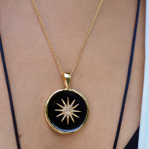 NELLIE BURST DISC NECKLACE