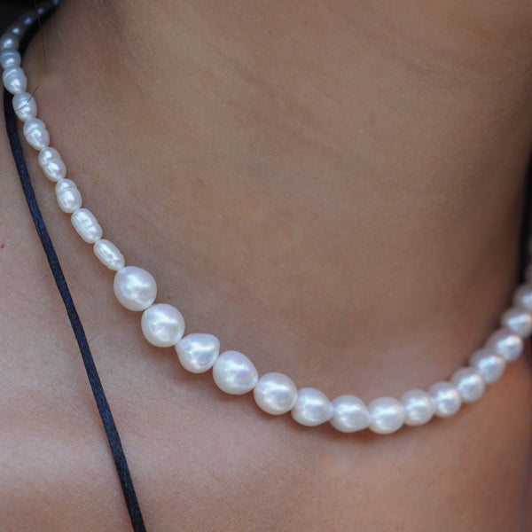 CARSON  MOTHER OF PEARL BEADED NECKLACE