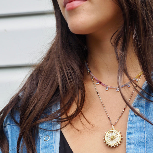 MALIBU SAPPHIRE BEADED NECKLACE