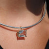 BROOKLYN NATURAL TOURMALINE EMERALD CUT PENDANT