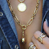 ROSIE SWIVEL CLASP BALL DROP  NECKLACE