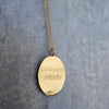 WARRIOR OVAL DISC NECKLACES
