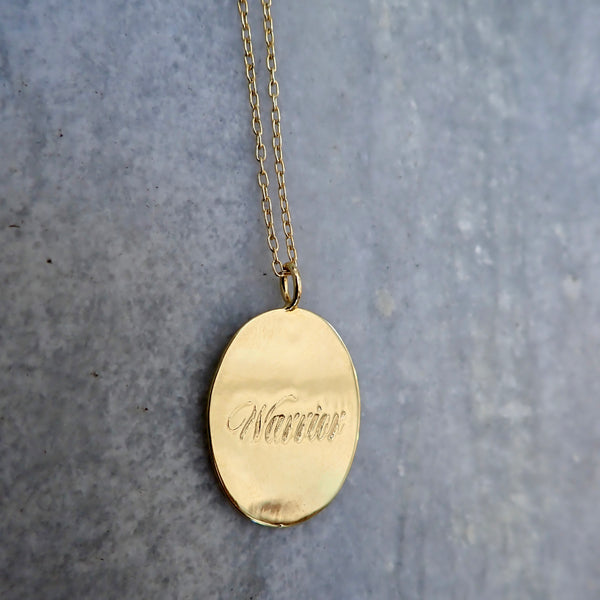 WARRIOR OVAL DISC NECKLACES