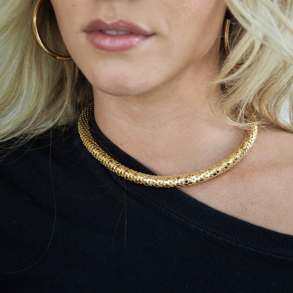MAZEY SNAKE CHAIN NECKLACE