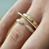 STALLINA GOLD INLAY DIAMOND BAND  RING