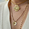 FIRE COIN BURST DISC NECKLACE
