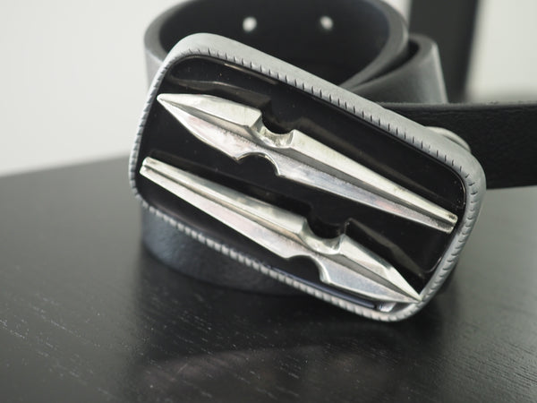 DOUBLE DAGGER BELT BUCKLE