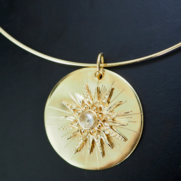 TILLY DOUBLE DISC BURST  NECKLACE