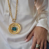 PERI BRAIDED SWIRL PENDANT NECKLACE