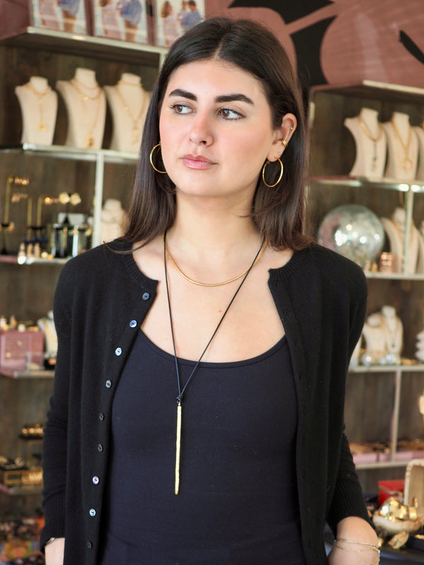 REESE LONG DAGGER PENDANT NECKLACE