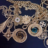 ANNIKA SPIKED SWIRL STATEMENT NECKLACE