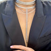 ZOE BAGUETTE SPIKE DROP NECKLACE