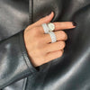 AUGUSTA PAVE CIGAR RING