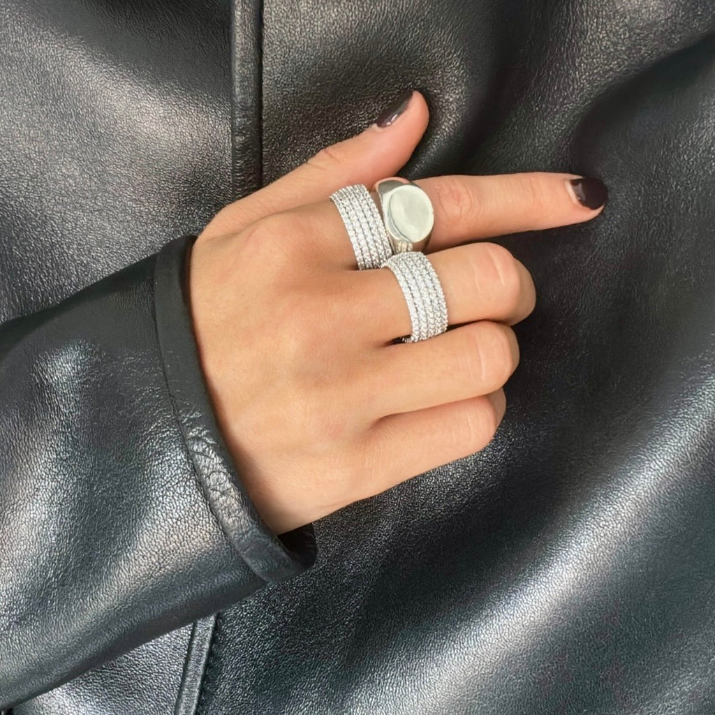 AUGUSTA PAVE CIGAR RING
