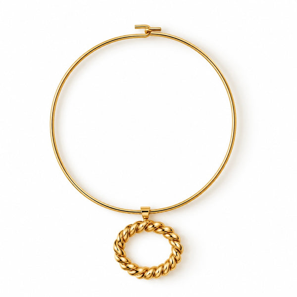 SALLY OVAL TWIST NECKLACE