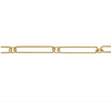 COIN TOGGLE DROP ON  ELONGATED OVAL ROUND CHAIN