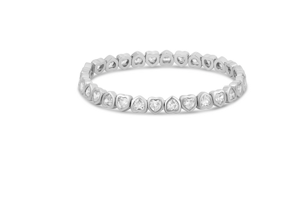MINI STRETCHY BEZEK HEART  BRACELET