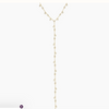 SASHA DRIPPING DIAMOND LARIAT NECKLACE
