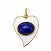 ILSA POINTED 1" ENAMEL HEART BURST NECKLACE