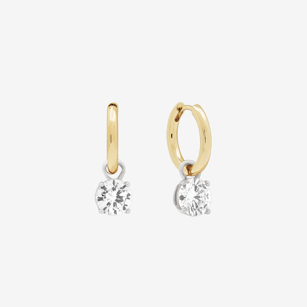 SHASHI ROUX HUGGIE EARRINGS