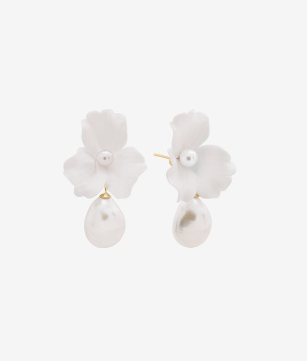 SHASHI FIORINA PEARL DROP EARRING