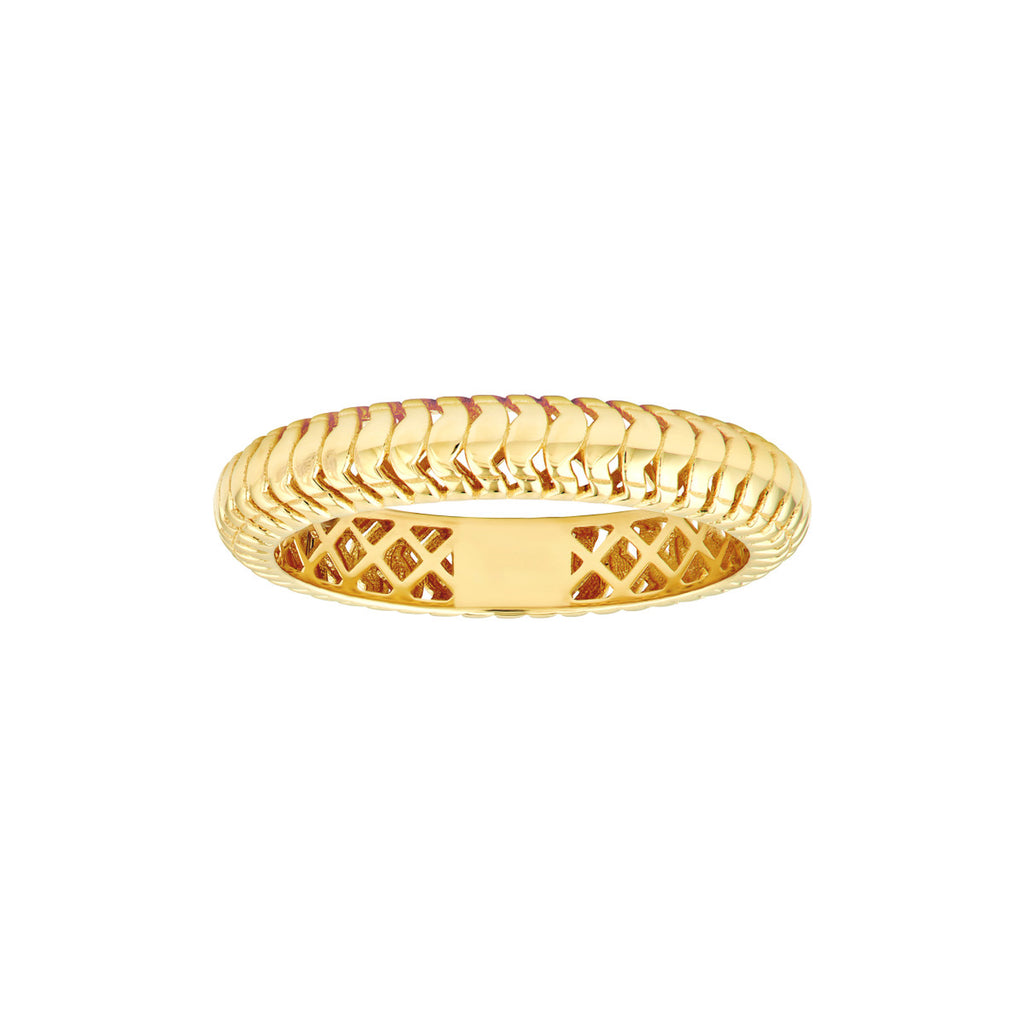 BREE SNAKE TEXTURE BAND RING