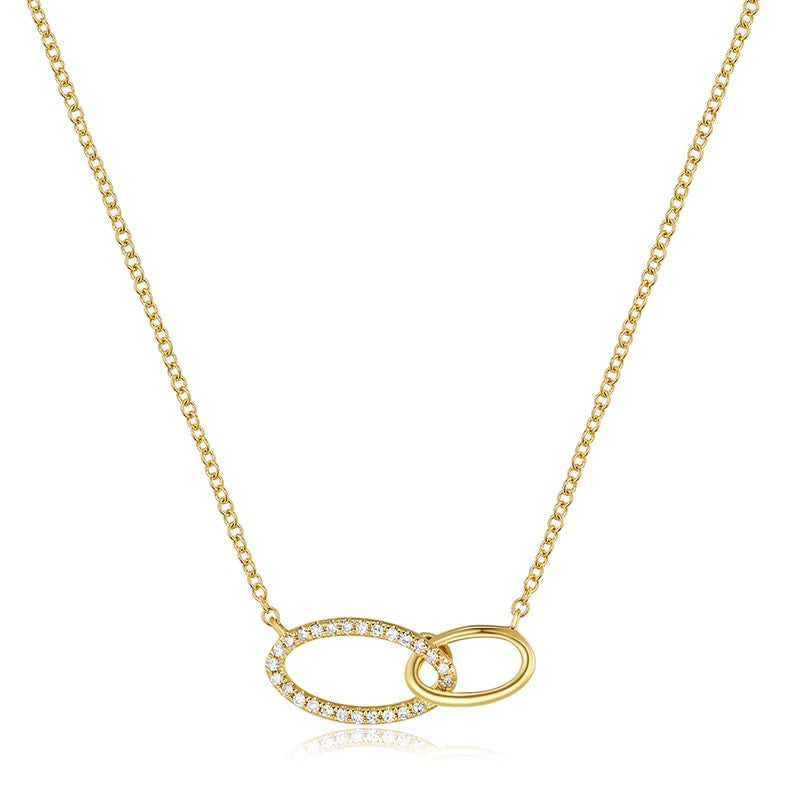 ALINA DOUBLE LINK OVAL NECKLACE