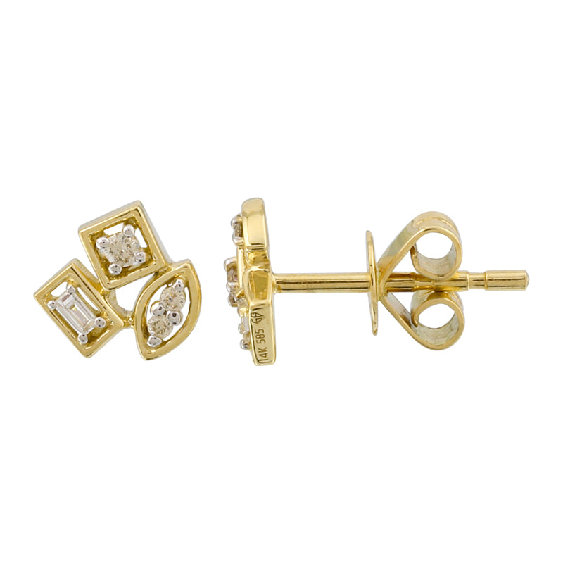 BASHA MULTI STUD DIAMOND EARRINGS