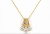 TRIPLE PEAR BEZEL CHARM - MY 3 KIDS