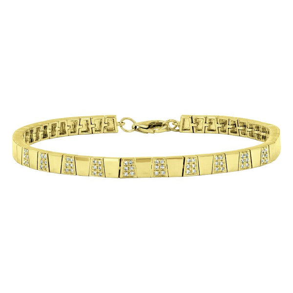 KENNIE  PATTERNED DIAMOND BRACELET