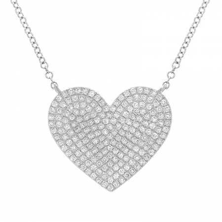 LILA DIAMOND HEART NECKLACE