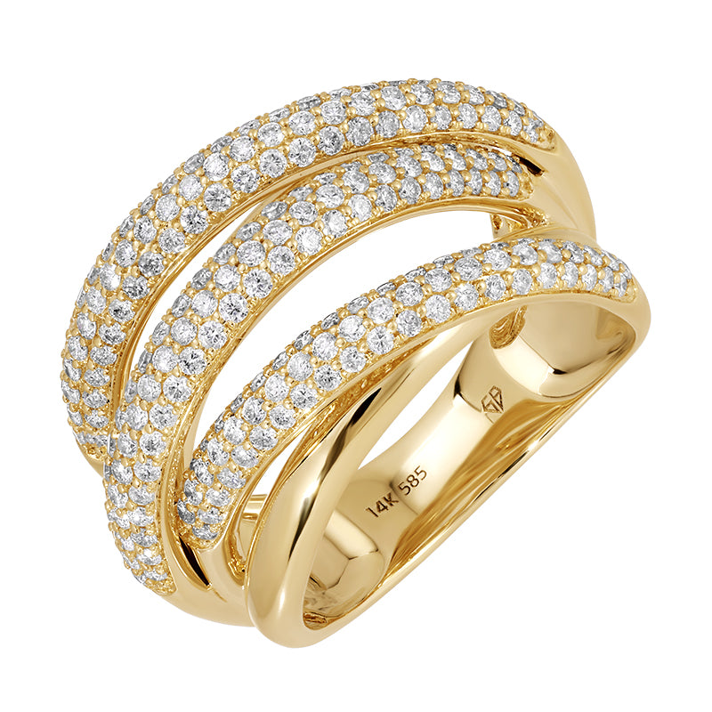 DAISY DIAMOND PAVE WRAPPED RING