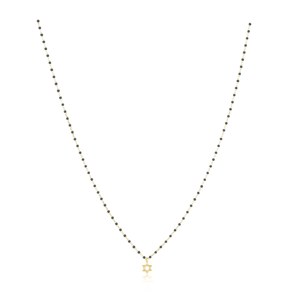 ELSA MINI STAR OF DAVID BLACK