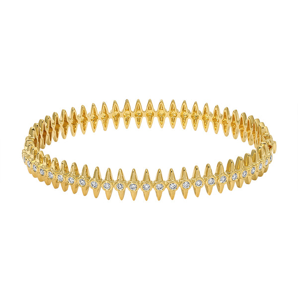 MEME SPIKED EDGE  DIAMOND BRACELET