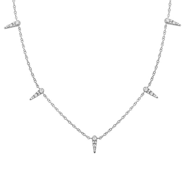 MARLY DIAMOND SPIKE NECKLACE