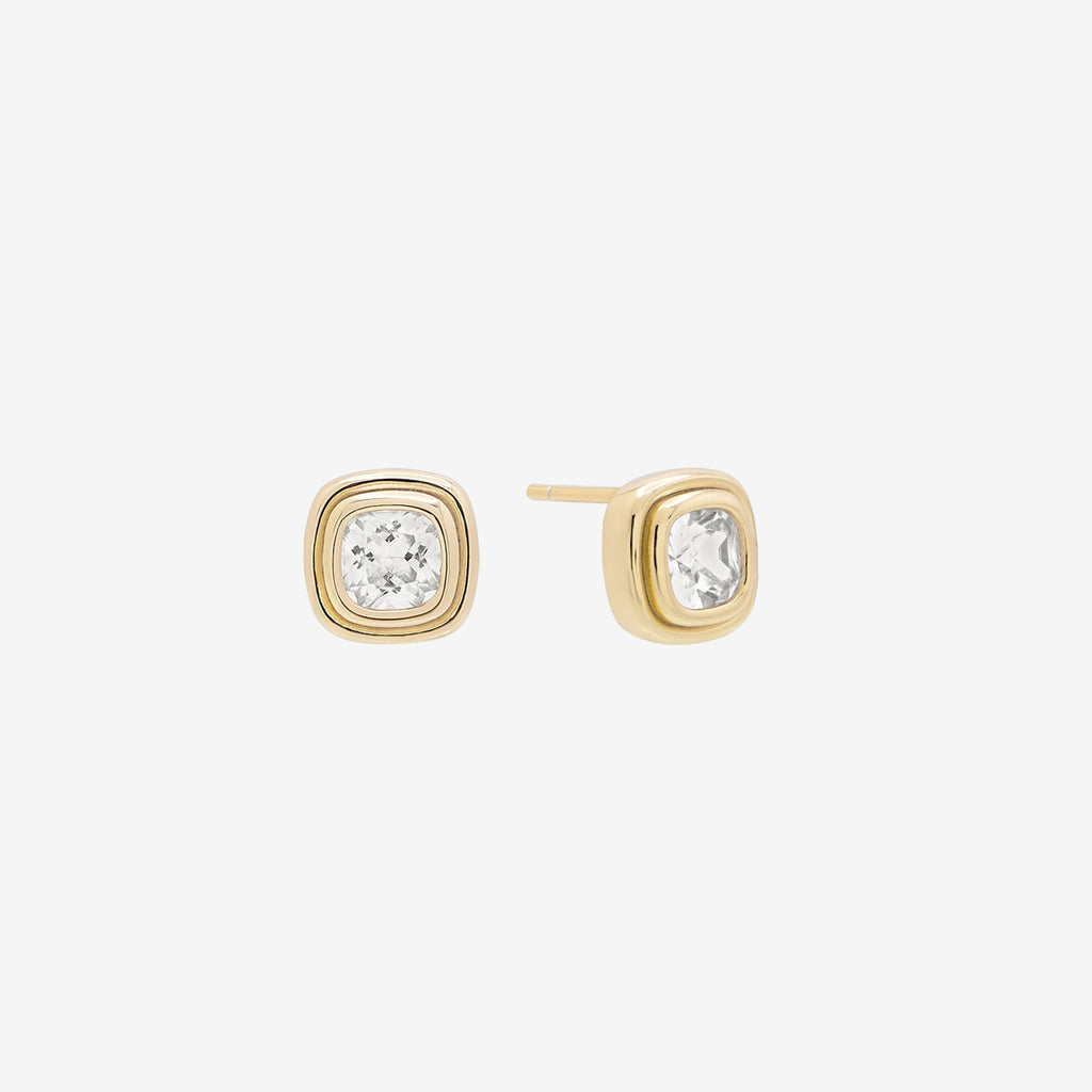 REAGAN CUSHION  STUD EARRINGS