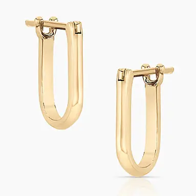 EDEN  OVAL HOOP EARRINGS