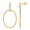 ASHLEY OPEN OVAL DIAMOND DROP EARRINGS