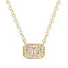 DANI BAGUETTE PENDANT NECKLACE