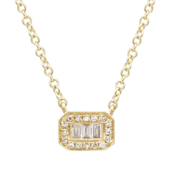 DANI BAGUETTE PENDANT NECKLACE