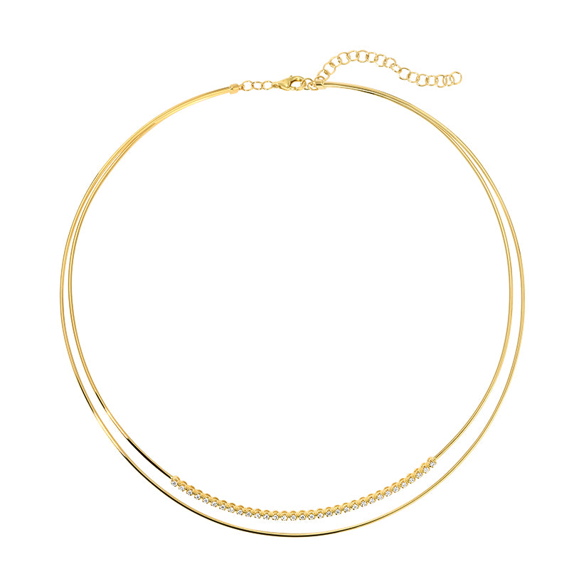 JAMIE  OMEGA CHAIN DIAMOND NECKLACE