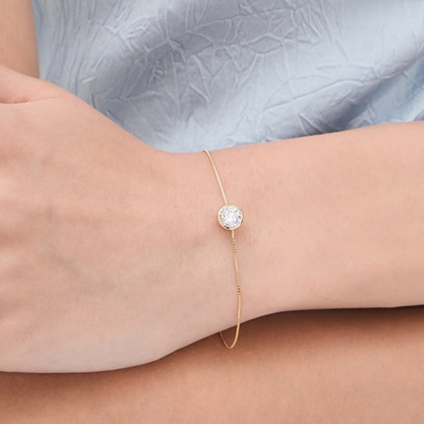ABBIE BEZEL MOISSANITE BRACELET